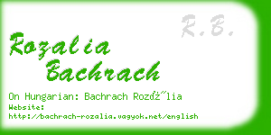 rozalia bachrach business card